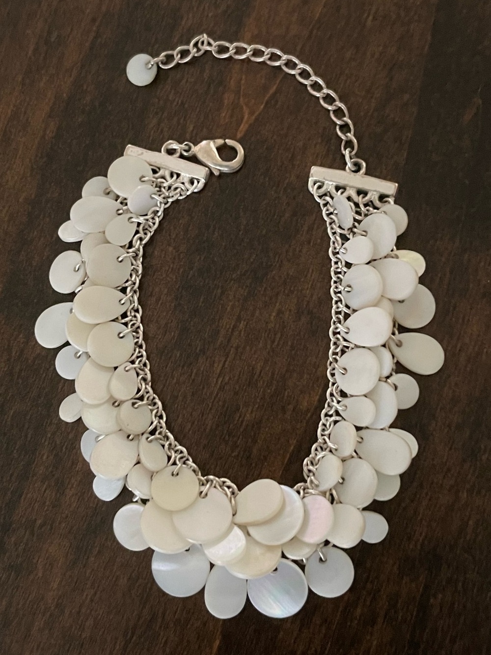 Ann Taylor Mother-of-Pearl Cluster Bracelet